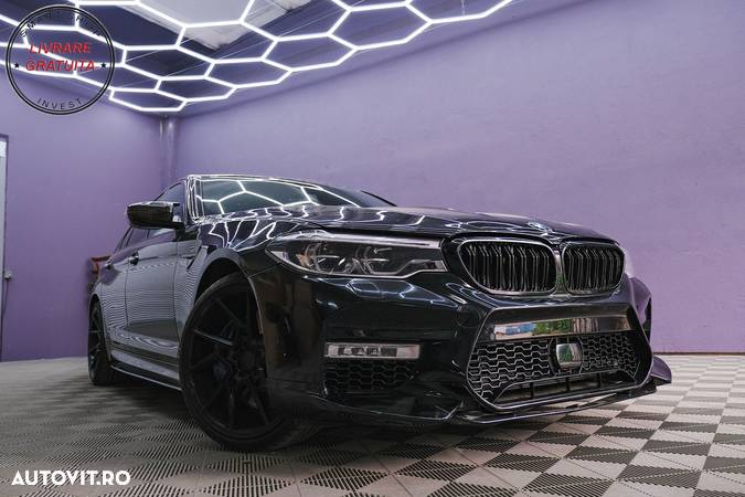 Extensii Praguri Laterale BMW Seria 5 G30 G31 (2017+) M Design Negru Lucios- livrare gratuita - 14