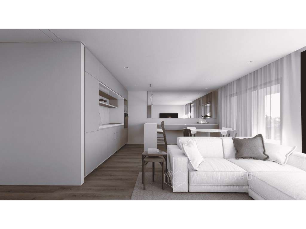 Apartamento T2 com Terraço A 400 Metros da Praia-5