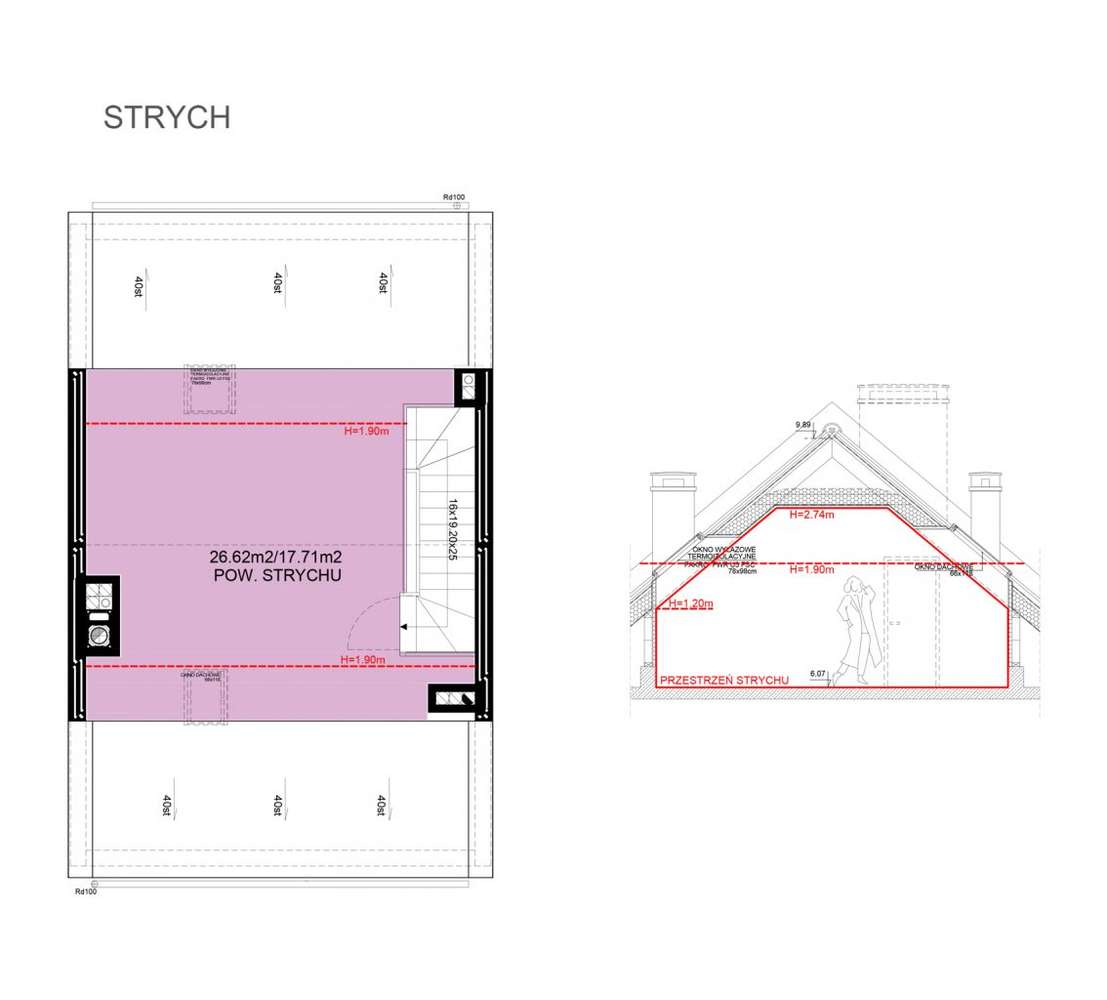Domy Kołobrzeg - Dom nr 127 Słoneczne Wzgórze z wiatą garażową-3