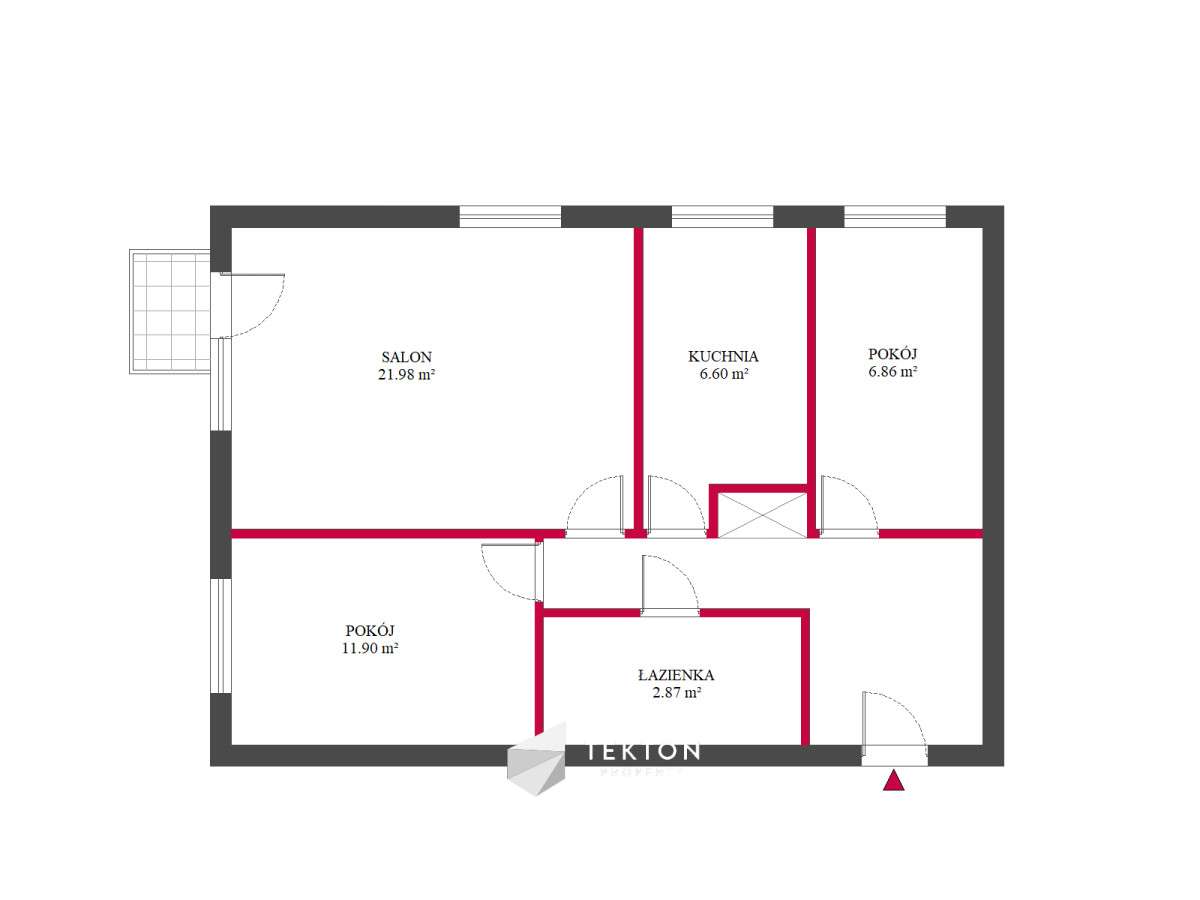 Jasne | 3 pokoje + kuchnia | Balkon  |-9