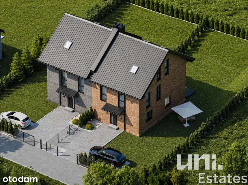 Bliźniak|6 pokoi | 121m2 | ogród 286 m² | Janowice