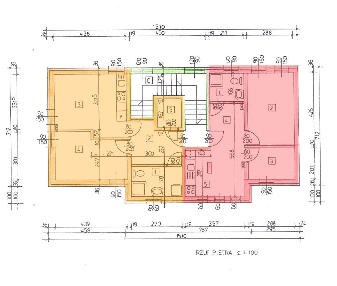 Wykończone 2-pokojowe 37,82 m² na 1. piętrze, Krasne k. Rzeszowa - Pełny obrazek: 1/7