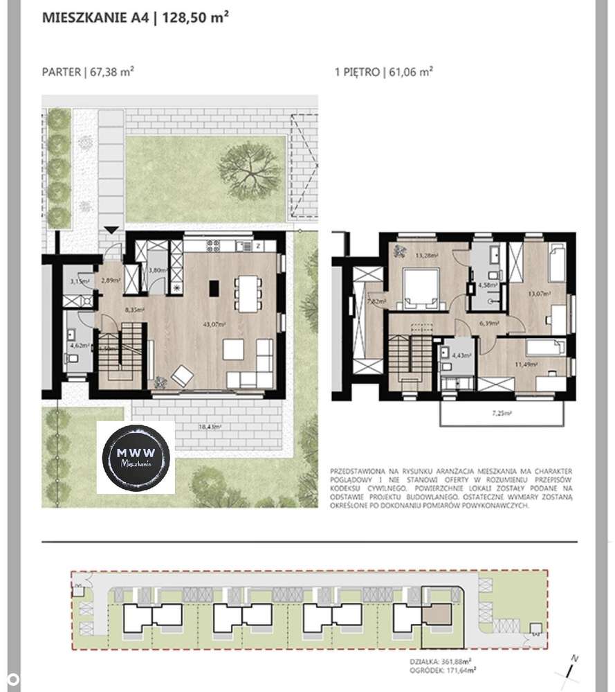 Na sprzedaż działka dla dewelopera 8 domów  Łódź Arturówek Łagiewniki-6