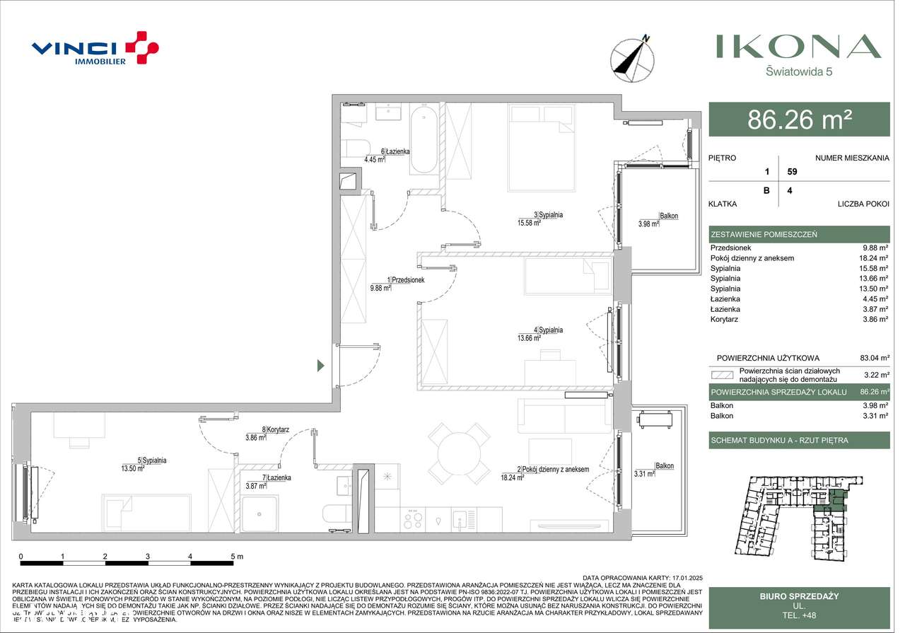 Światowida 5 | mieszkanie 4-pok. | M059 - Pełny obrazek: 3/7