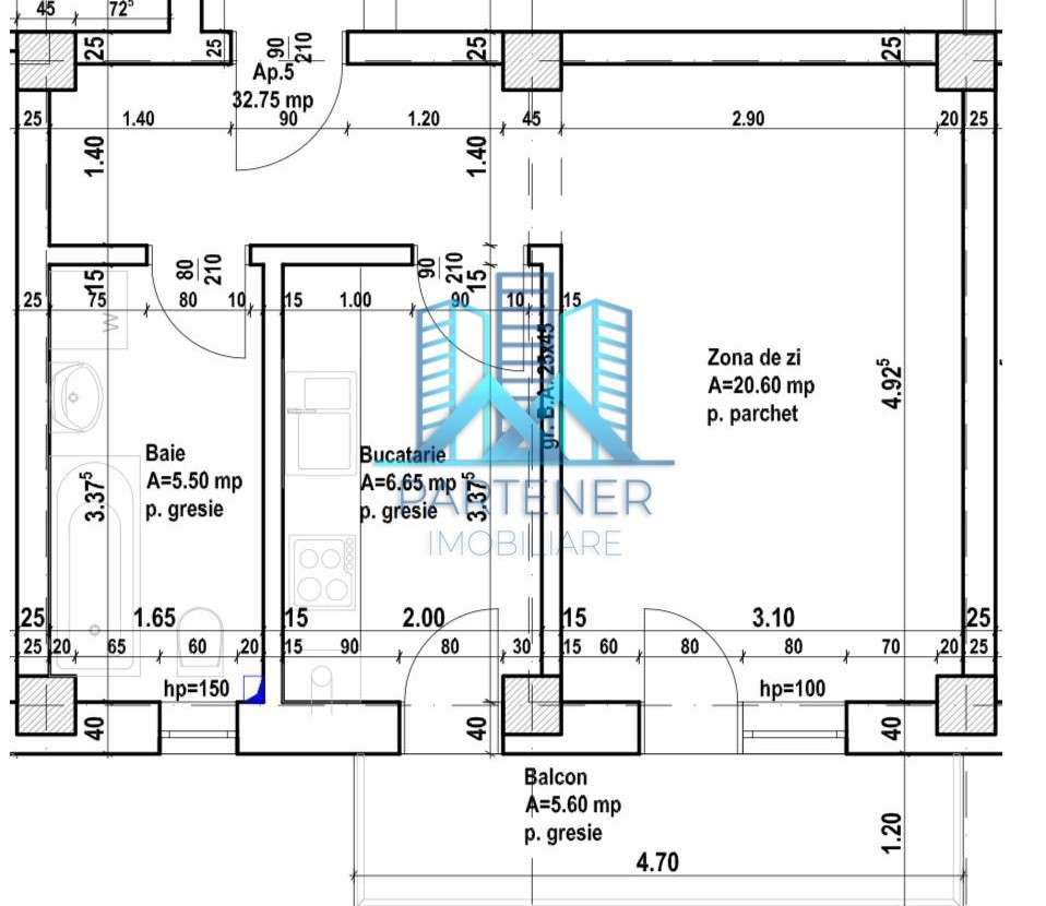 Comision 0%!Apartament 1 camera,40mp,decomandat,Rediu-Pacurari+Parcare - Imagine principală: 2/5