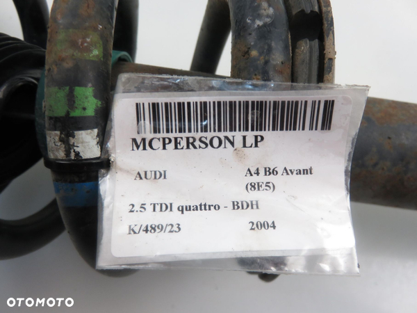 MCPERSON LEWY PRZEDNI AUDI A4 B6 2.5 TDI - 2