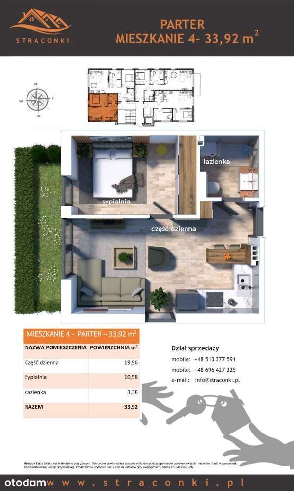 Apartamenty Straconki 63 | mieszkanie 4 - Pełny obrazek: 2/7