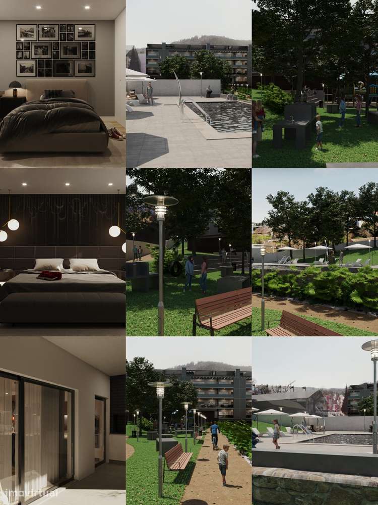 Apartamento T3 com piscina, garagem e varanda em Braga - Grande imagem: 3/3