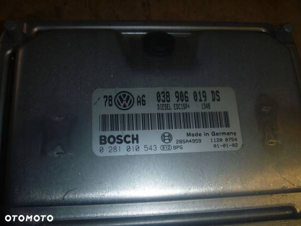 VW PASSAT B5 1.9 TDI KOMPUTER STEROWNIK 038906019DS - 2