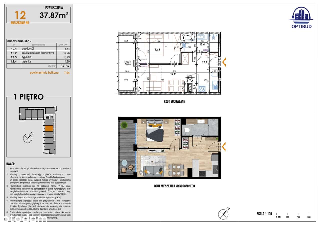Słoneczne Tarasy - mieszkanie nr 12 (pierwsze piętro) - Pełny obrazek: 1/9