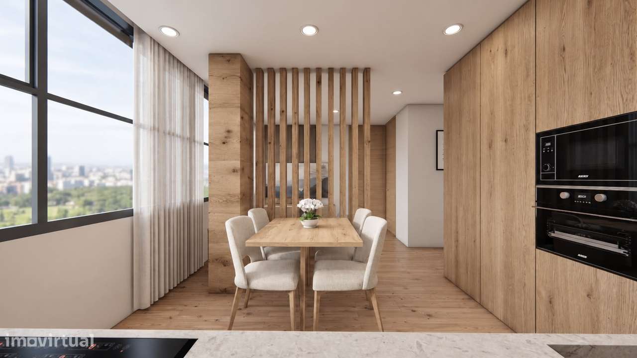Apartamento T1+1 | Garagem | Elevador | Remodelado | São Cosme-2