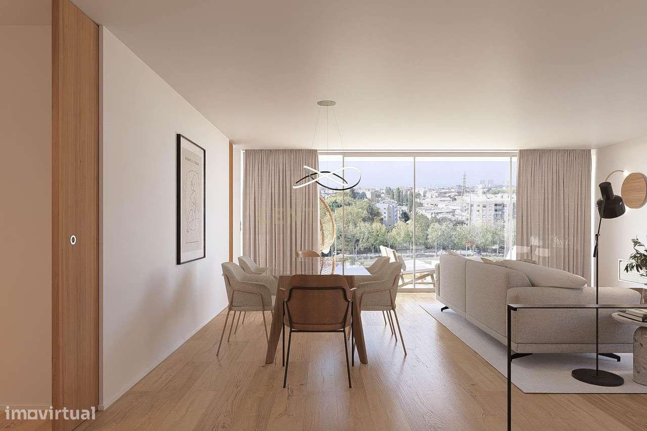 Condomínio do Sobreiro | T2 com 151m2 em Matosinhos, Senhora da Hora, - Grande imagem: 5/45