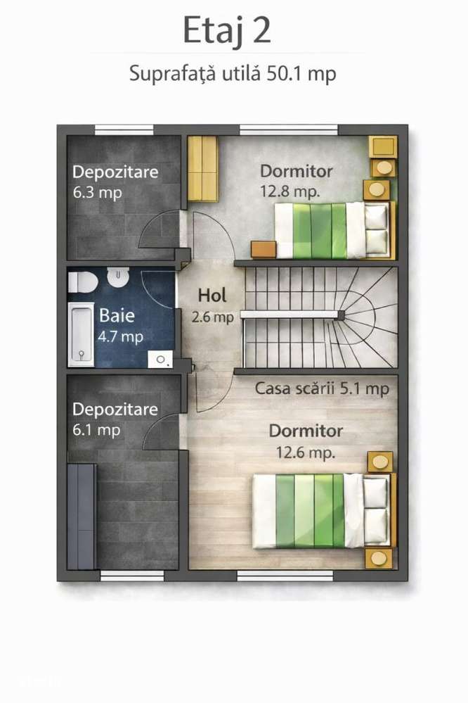 Vanzare vila 5 camere dezvoltator P+2+3terasa Tva inclus !!!-16