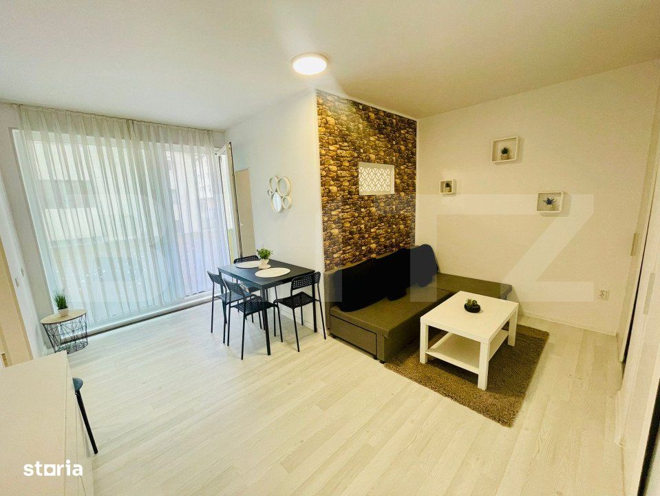 Apartament modern, 1 camera + nisa de dormit, etaj 2 !