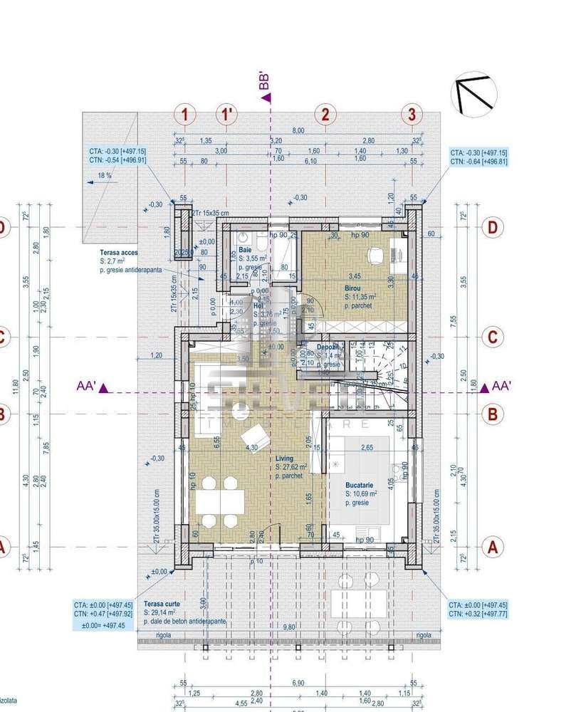 Casa unifamiliala/Teren 505 mp/CF. - Imagine principală: 5/20