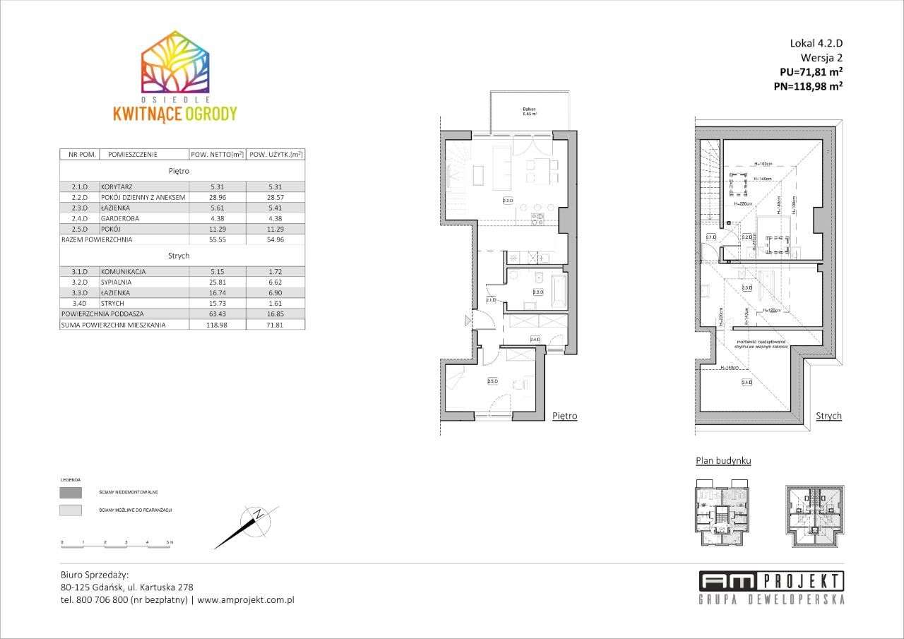 Kwitnące Ogrody | mieszkanie dwupoziomowe 4.2.D - Pełny obrazek: 4/6