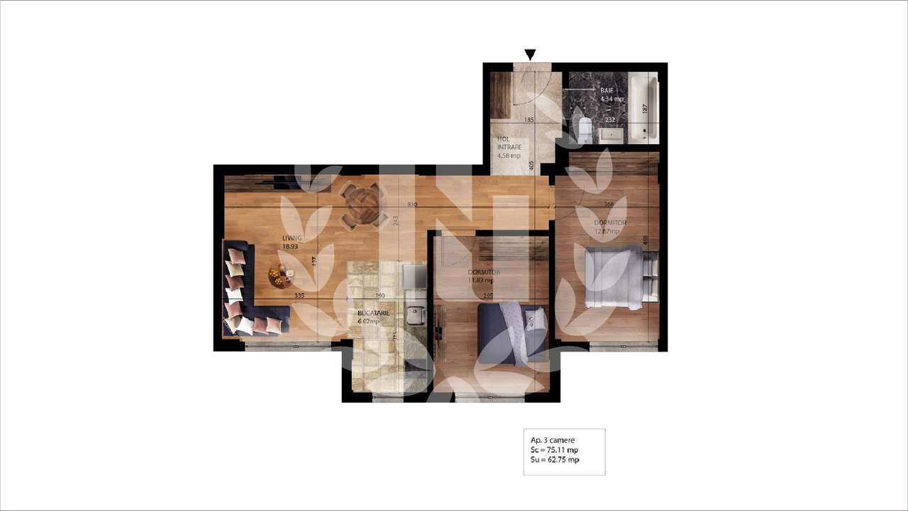 Apartament 3 camere  Pantelimon - Imagine principală: 1/4