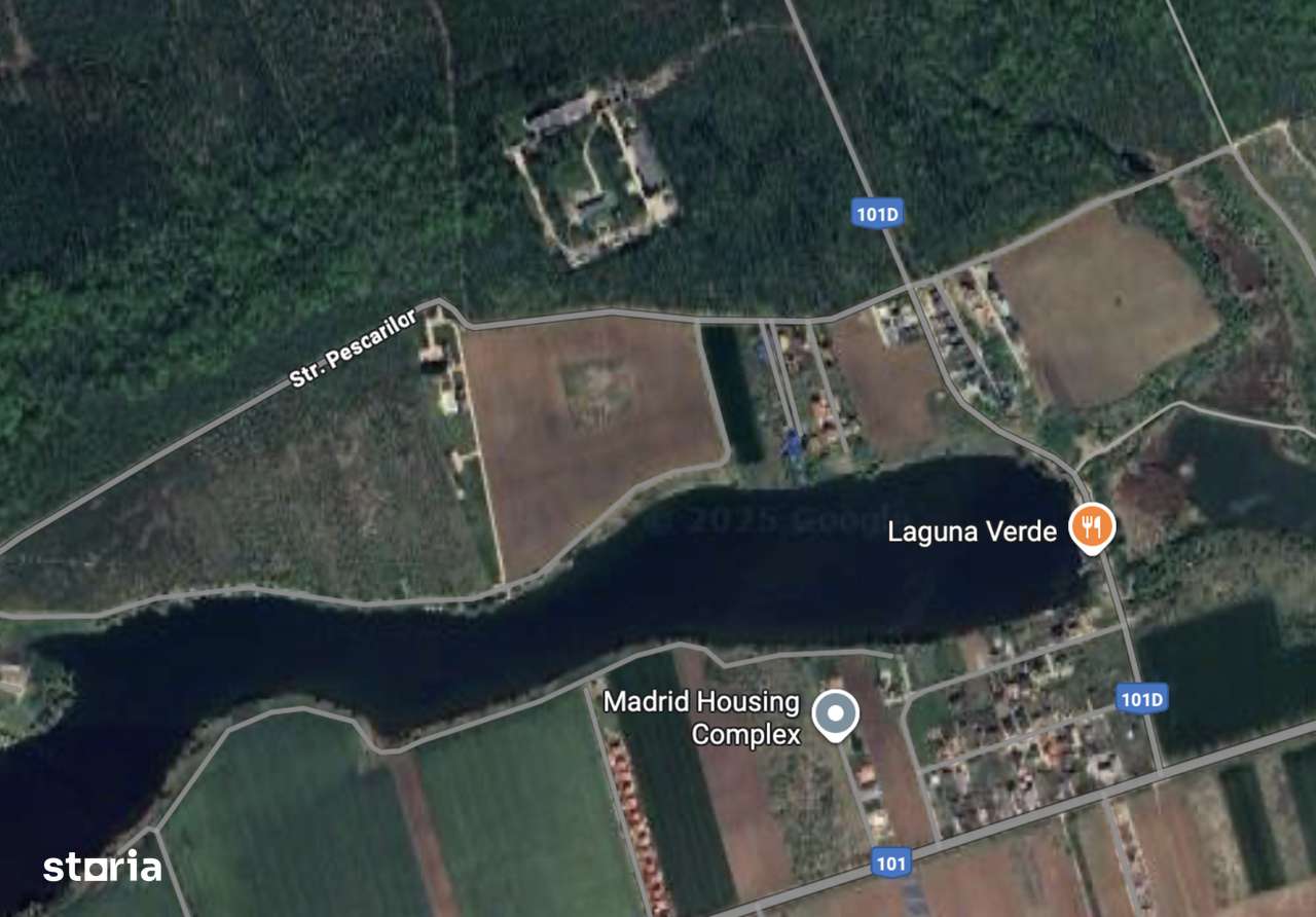 Teren  cu acces direct la lac, între pădure și apă – Moara Vlăsiei-4