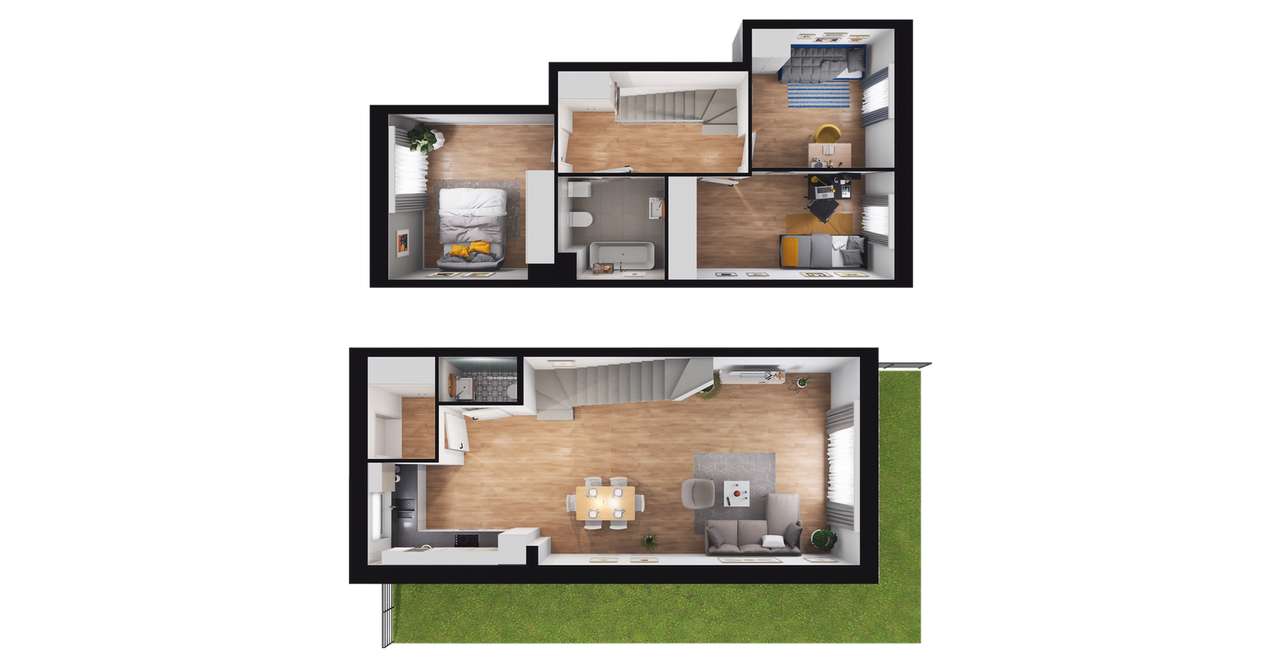 4-pokojowe mieszkanie 84m2 + ogródek Bez Prowizji - Pełny obrazek: 2/7