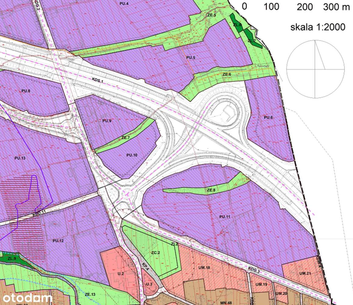 Działka inwestycyjna o przeznaczeniu produkcyjno-usługowym - Pełny obrazek: 5/8