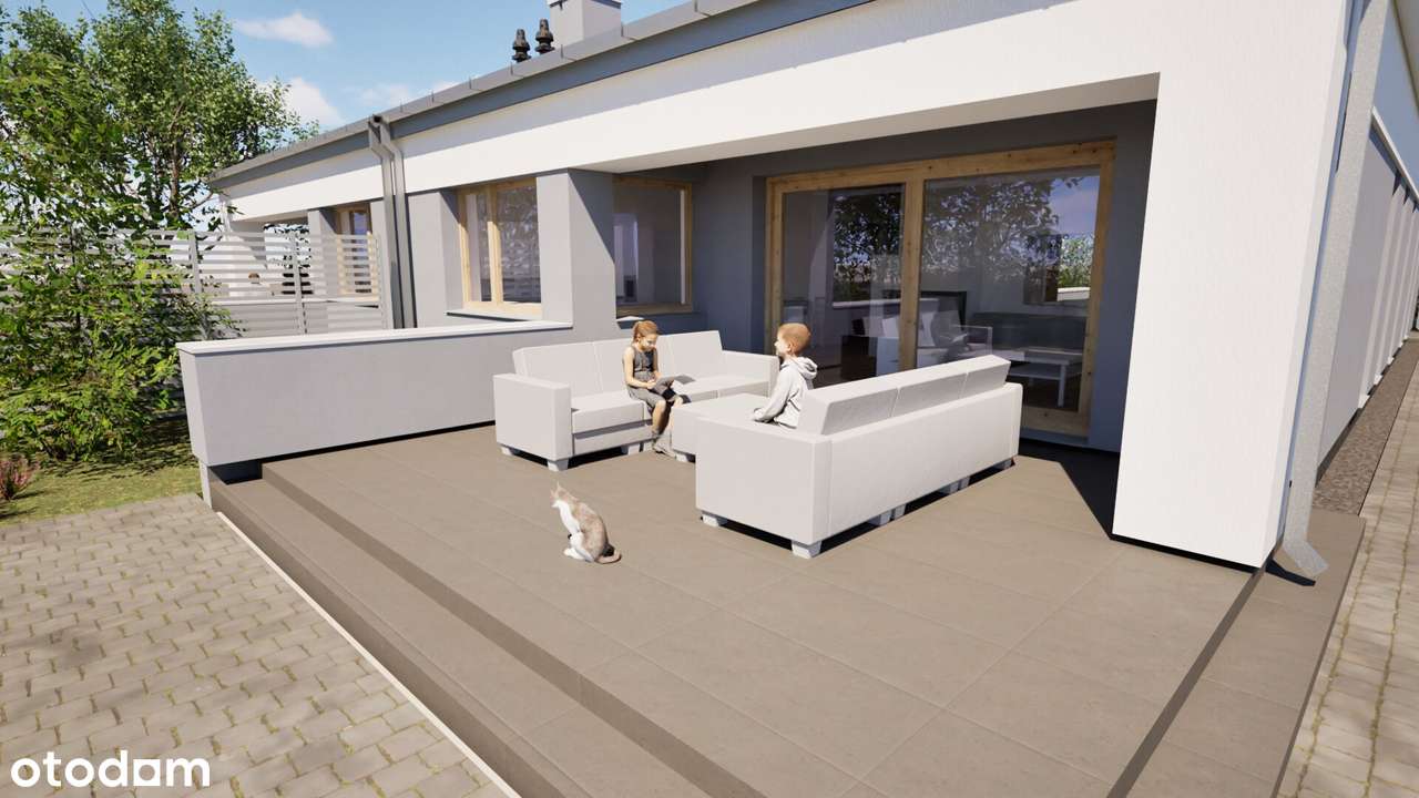 Nowoczesne dom z ogrodem i dwoma miejscami postojowymi ! - Pełny obrazek: 5/8