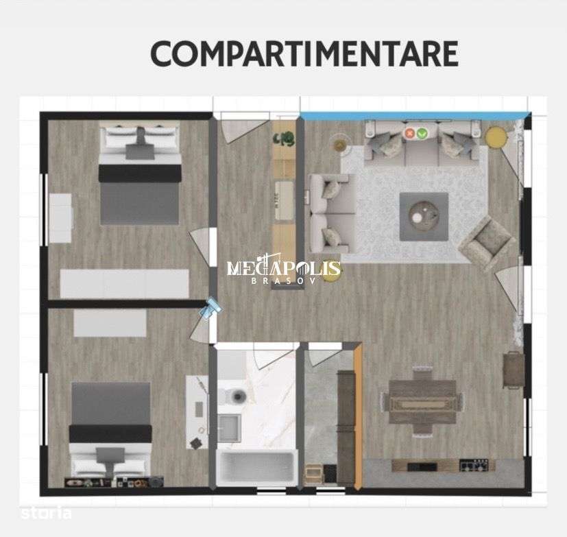 Casă 3 camere / Codlea / Credit / 80mp-4