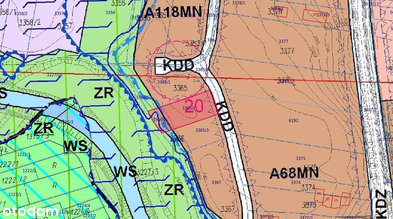 MALOWNICZA DZIAŁKA BUDOWLANE W SKAWINIE 1457m2-9