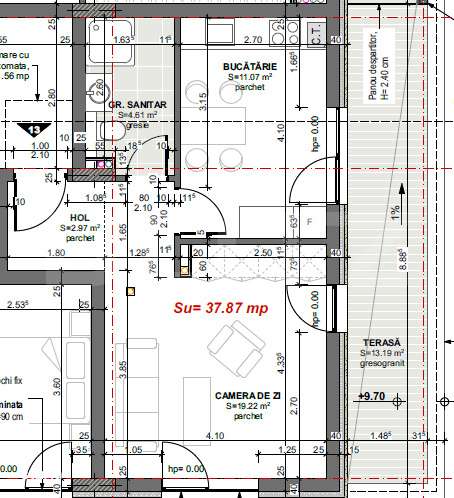 OFERTA! Apartament 2 camere, Terasa 13mp, Apahida - Imagine principală: 4/4