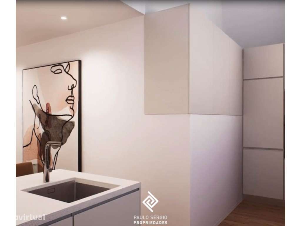 Apartamento T2 mobilado no Centro de Viana do Castelo - Grande imagem: 4/9