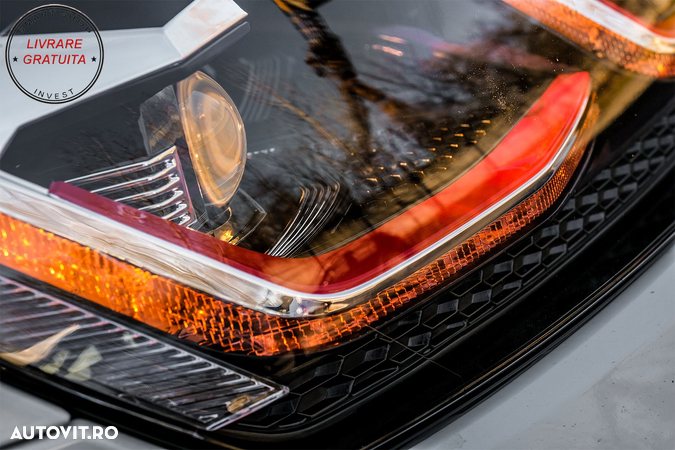Faruri LED VW Golf 7 VII (2012-2017) Facelift G7.5 GTI Look cu Semnal Dinamic- livrare gratuita - 16