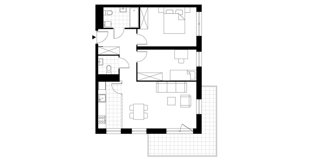 3-pokojowe mieszkanie 61m2 + balkon Bez Prowizji - Pełny obrazek: 3/8