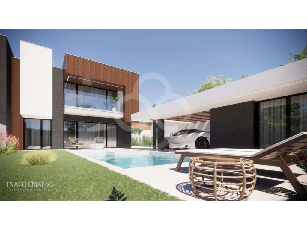 Moradia T4 em construção com piscina jardim em Sarilhos Grandes Mon...-5