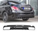 DIFUSOR PARA MERCEDES W205 SEDAN AMG 14- LOOK C63 PRETO - 1