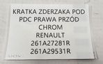 NOWA ORG KRATKA + LISTWA CHROM ZDERZAKA PRAWY PRZÓD RENAULT MEGANE IV 4 PDC - 6