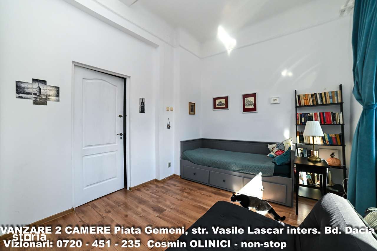 Vanzare 2 cam. DACIA, Piata Gemeni, str. V. Lascar, SU 68mp, ST. 94mp-11