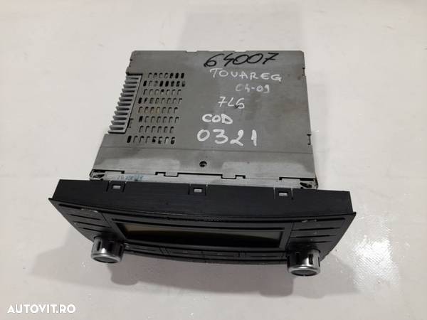 CD PLAYER / Radio CD Vw Touareg 2DIN cod 7L6035195A - 5