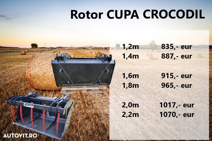 Rotor Cupe crocodil,cereale,clesete baloti,furci - 2
