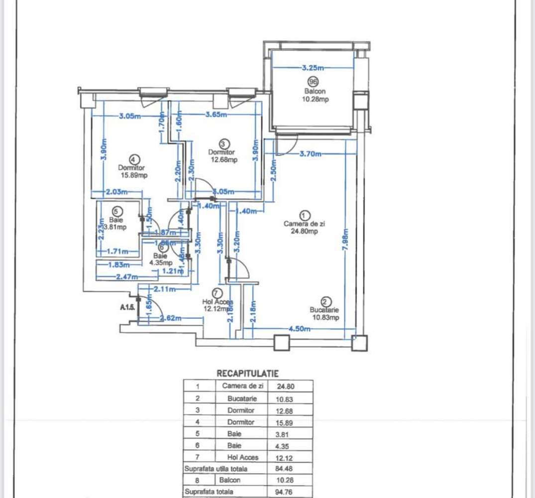 Apartament de Lux 3 Camere Zona de Nord Loc de Parcare Subteran INCLUS-14