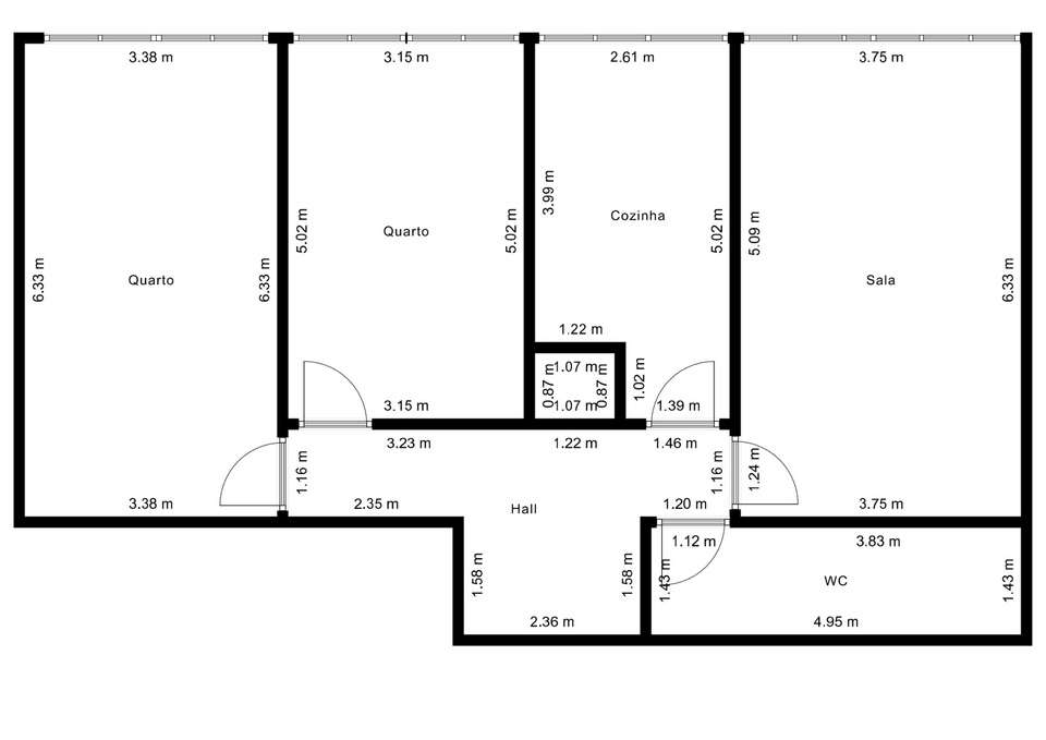 Apartamento T2 | 90 m² | Massamá-19