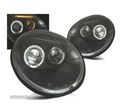 FARÓIS FRONTAIS ANGEL EYES PARA VOLKSWAGEN VW BEETLE.98-05 FUNDO PRETO - 1