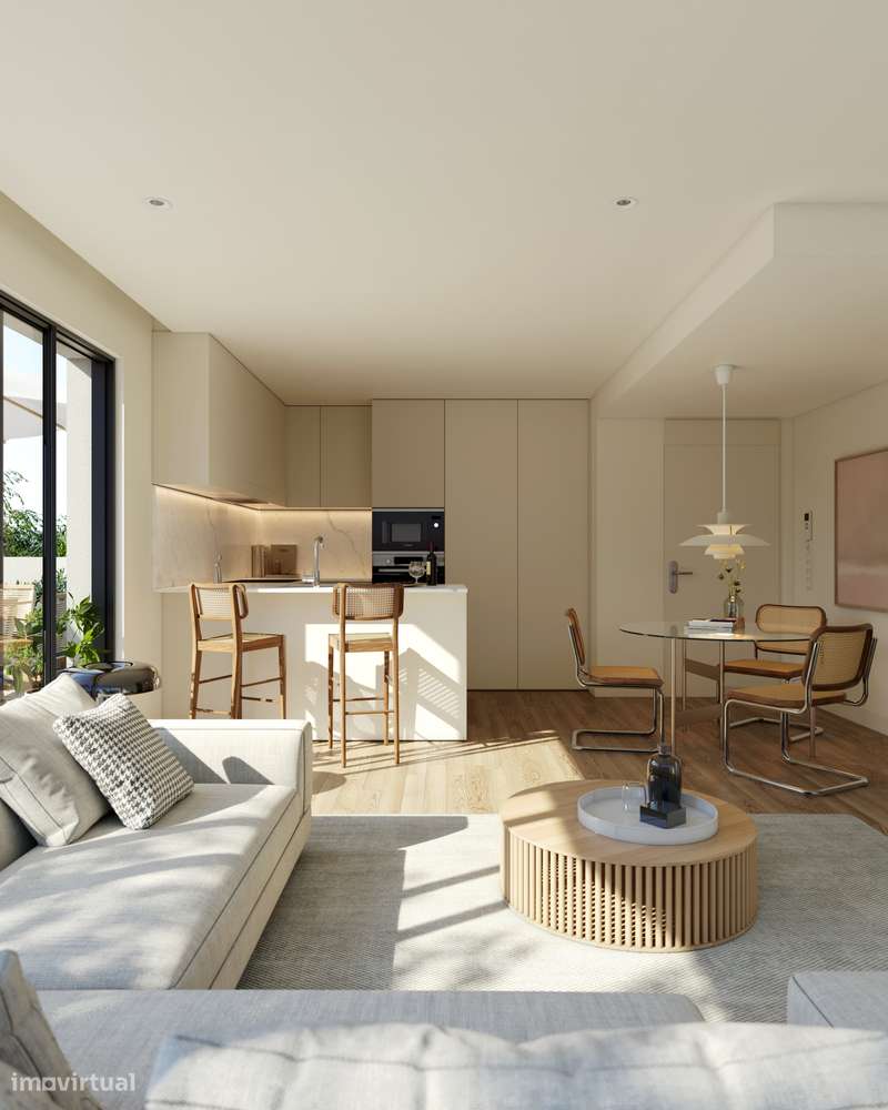 T1 Novo com Terraço (37,02m2) e lugar de garagem junto ao Metro - Grande imagem: 3/18