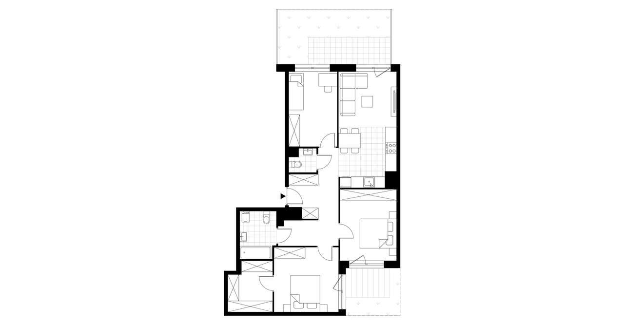 4-pokojowe mieszkanie 80m2 + ogródek Bezpośrednio - Pełny obrazek: 3/8