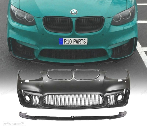 PARA-CHOQUE FRONTAL COMPLETO M4 PDC STYLE PARA BMW E92 E93 LCI + SPOILER LIP - 1