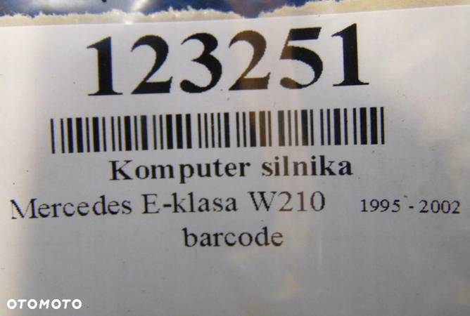 MERCEDES W210 3.0CDI KOMPUTER SILNIKA 0175451832 - 7