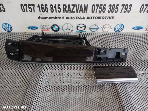 Ornament Trim Bord Torpedo Bord Lemn Mahon Bmw Seria 7 F01 F02 F03 F04 Volan Stanga Europa Dezmembrez Bmw F01 F02 - 1