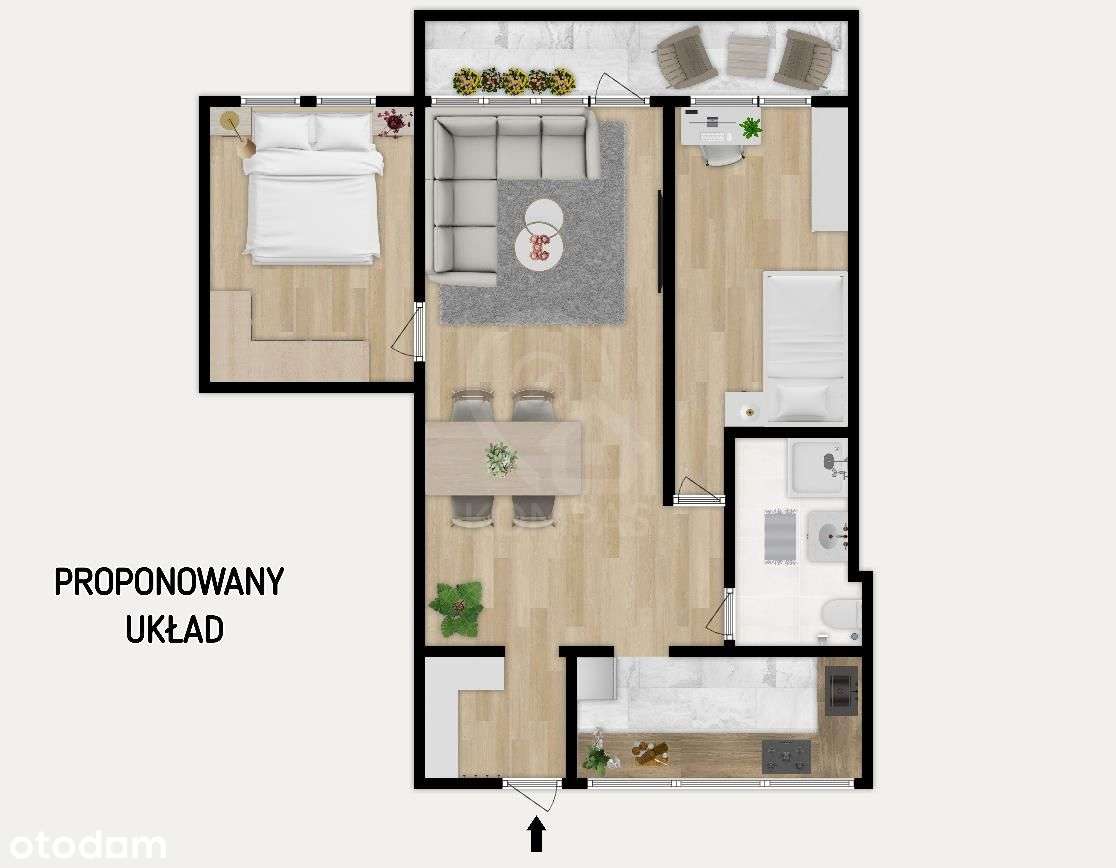3 pokoje w świetnej lokalizacji / duży balkon-7