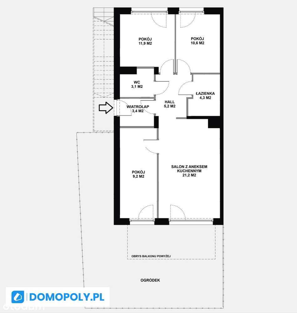 Duży ogródek | Panoramiczne okna | Zielona okolica-3