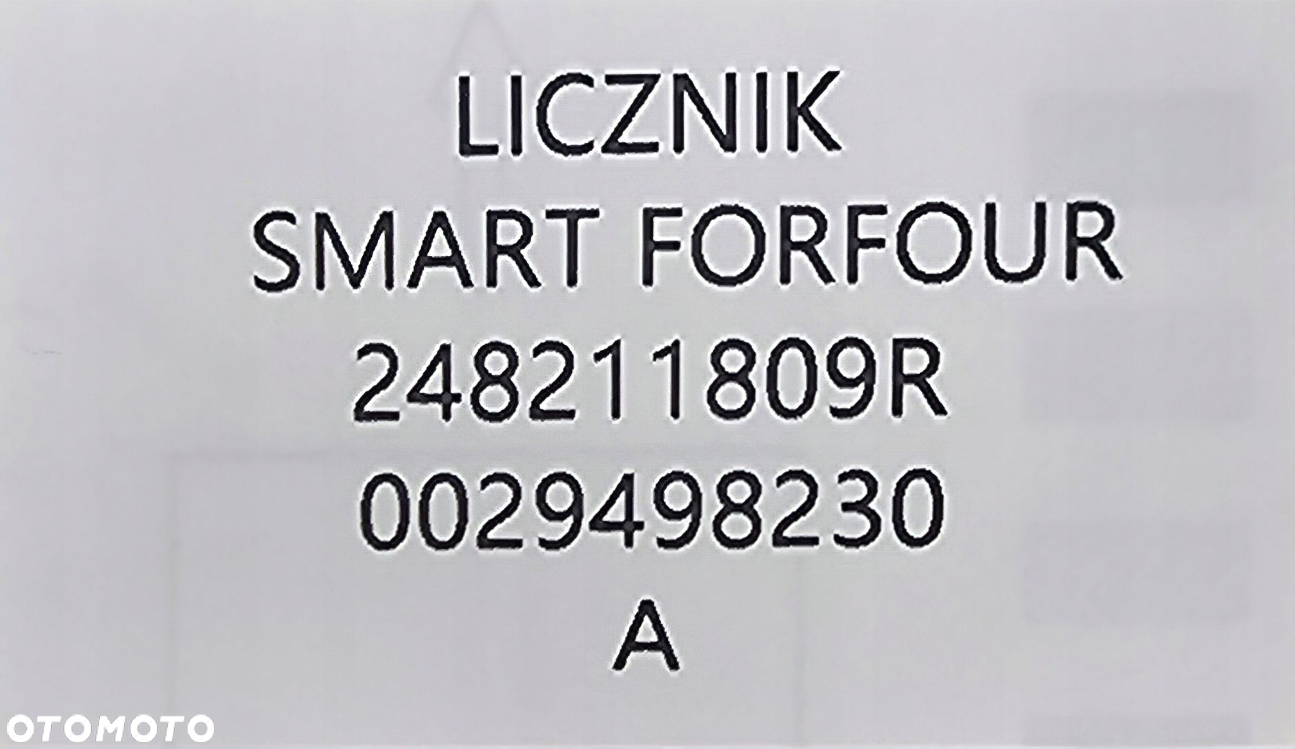 NOWY ORG LICZNIK SMART FORFOUR 453 - 248211809R - 5