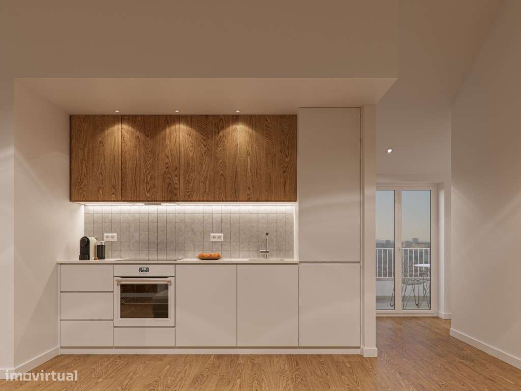 Apartamento com vista num condomínio com Jardim e piscina Arroios-12