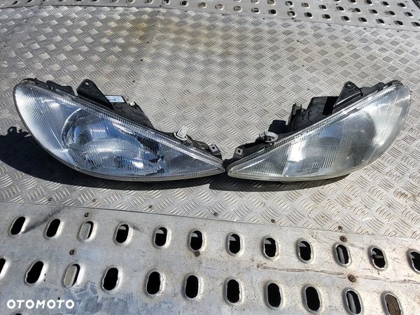 LAMPY PRZÓD PEUGEOT 206 LEWA PRAWA PRZEDLIFT WERSJA EUROPEJSKA - 1